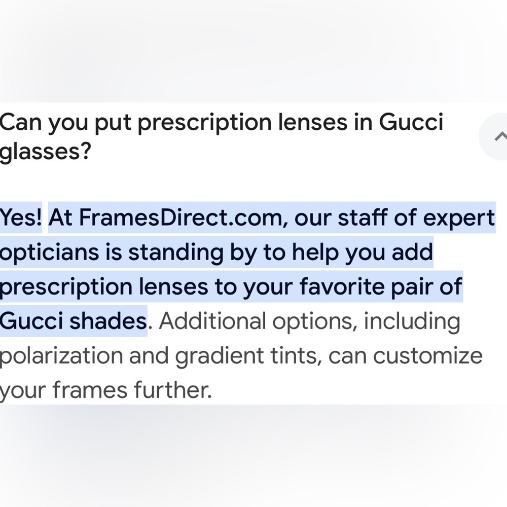 Gucci Glasses Authentic Not Prescribed Not New Get Tinted or Prescription in - Picture 11 of 13